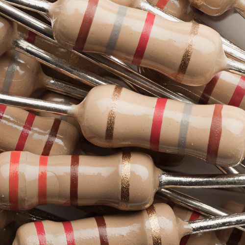 Imagem com vários resistores